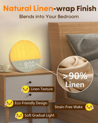 BOTDOYS Sunrise Alarm Clock Bluetooth setup highlights wireless music and meditation streaming