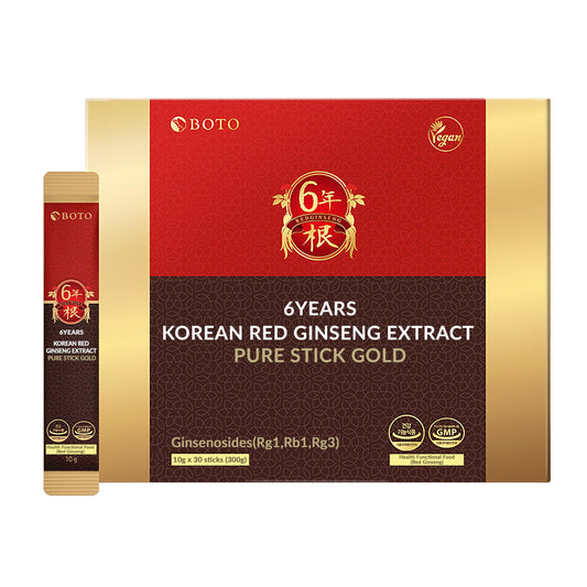 Front packaging of BOTO 6-Year Korean Red Ginseng Sticks