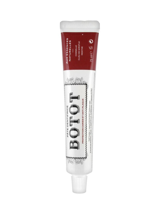 Botot Natural European Toothpaste 75 ml – Made in France with gillyflower, ginger and cinnamon