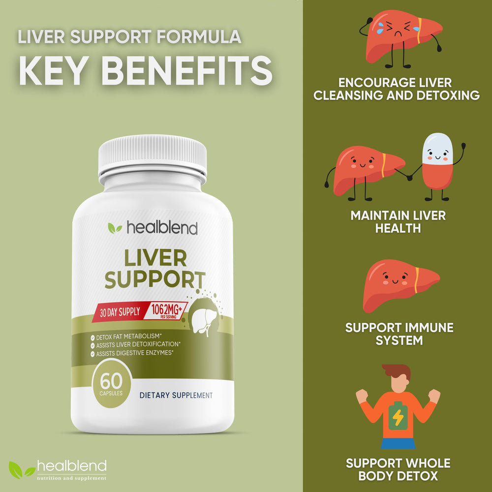 60 veggie capsules bottle labeled Liver Support