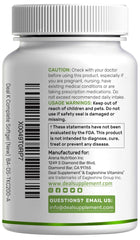 Front view of bottle with 240 softgels on display
