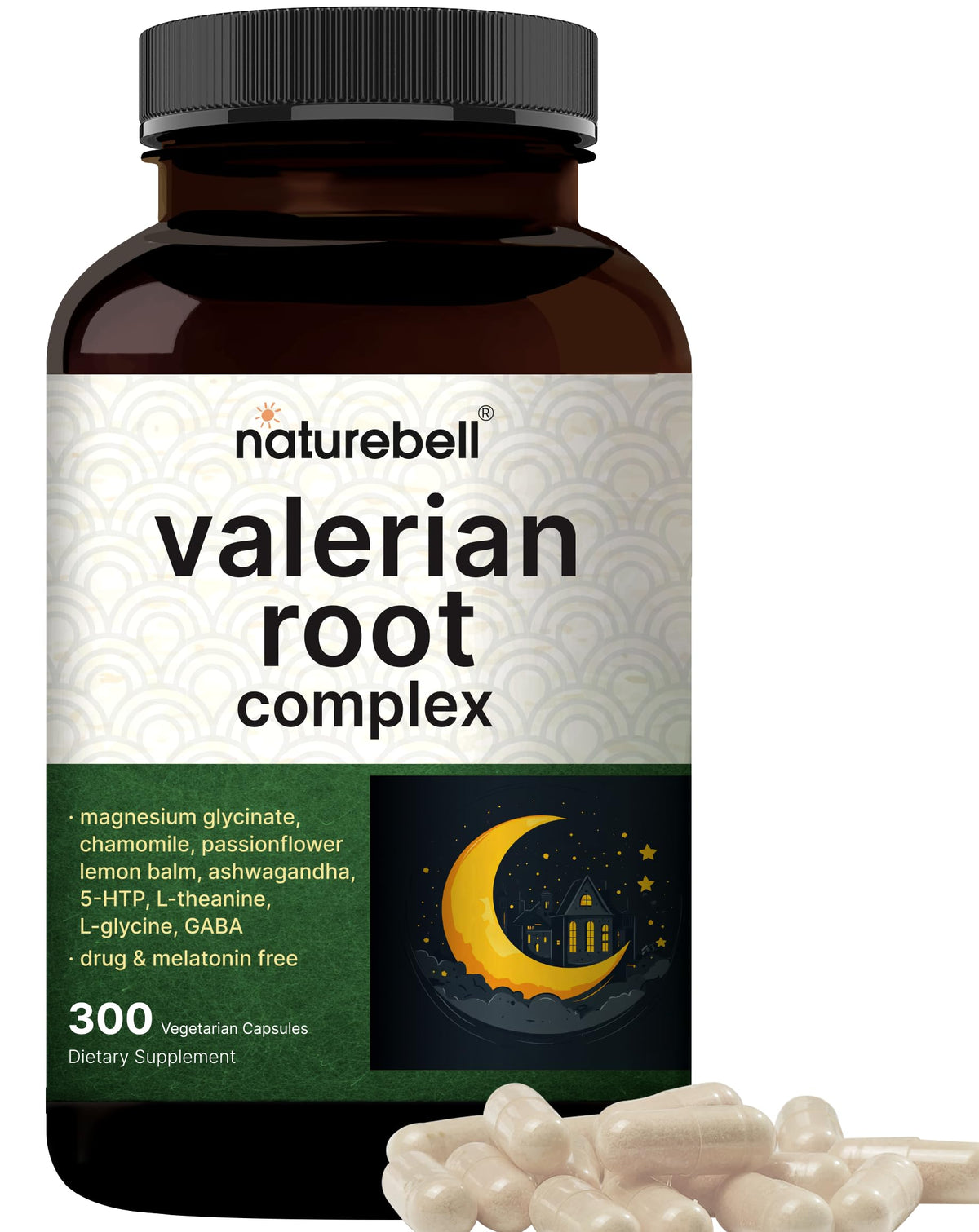 NatureBell Valerian Root Sleep capsules bottle