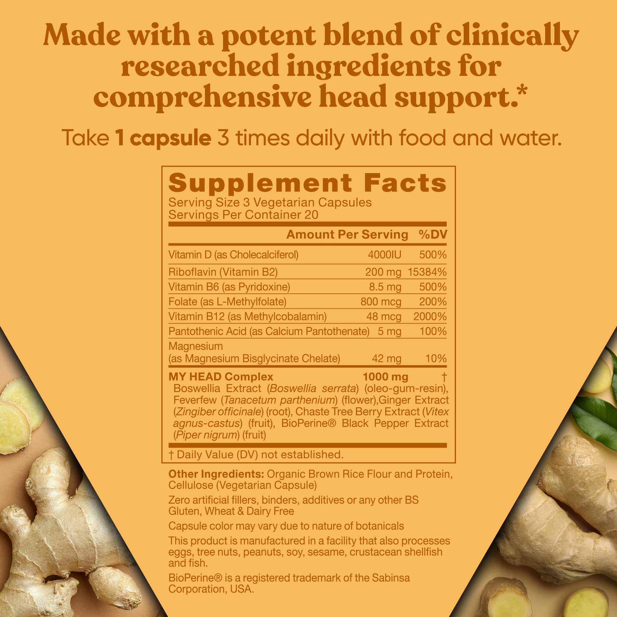Bottle label showing 60 soft capsules