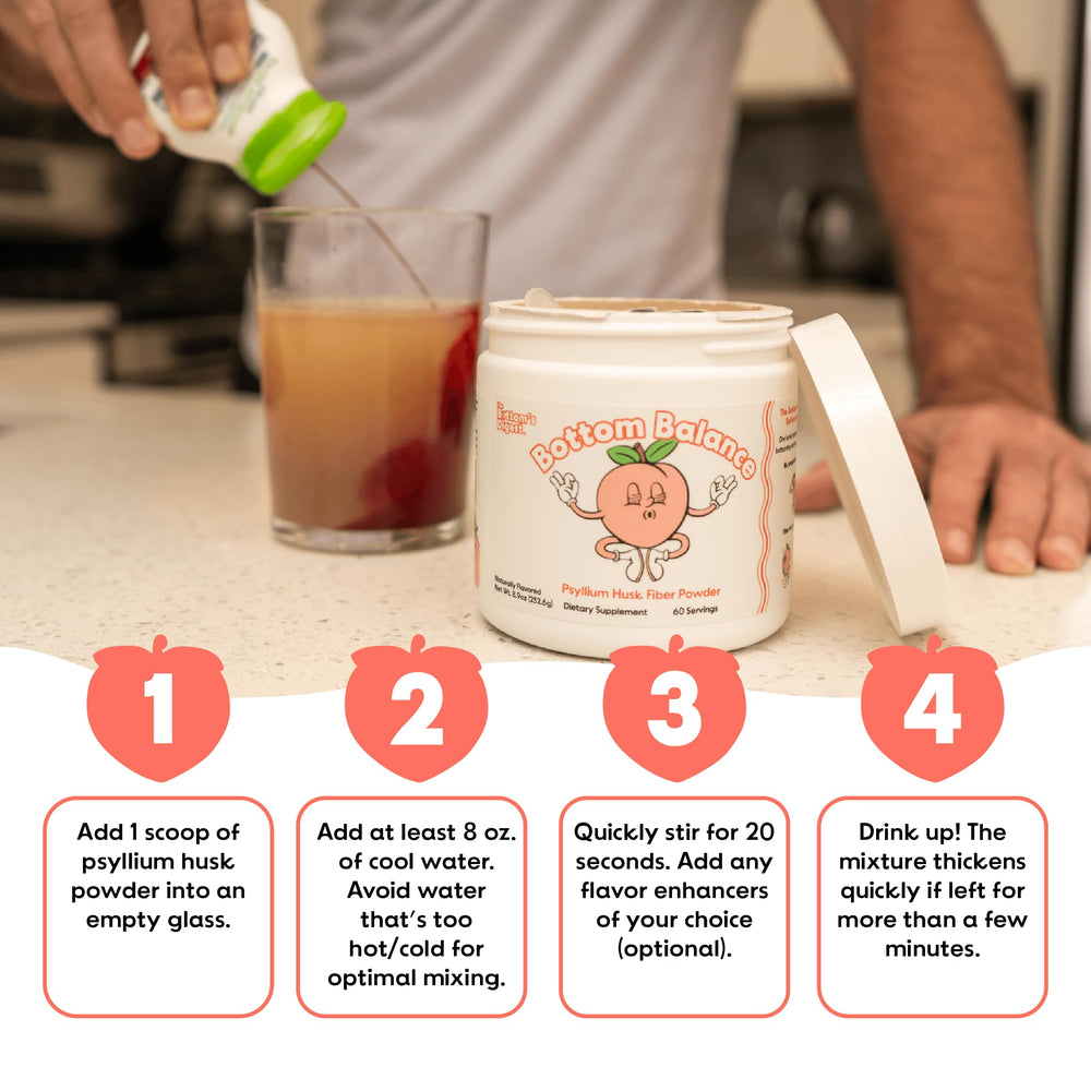 Bottom Balance 60-serving container label