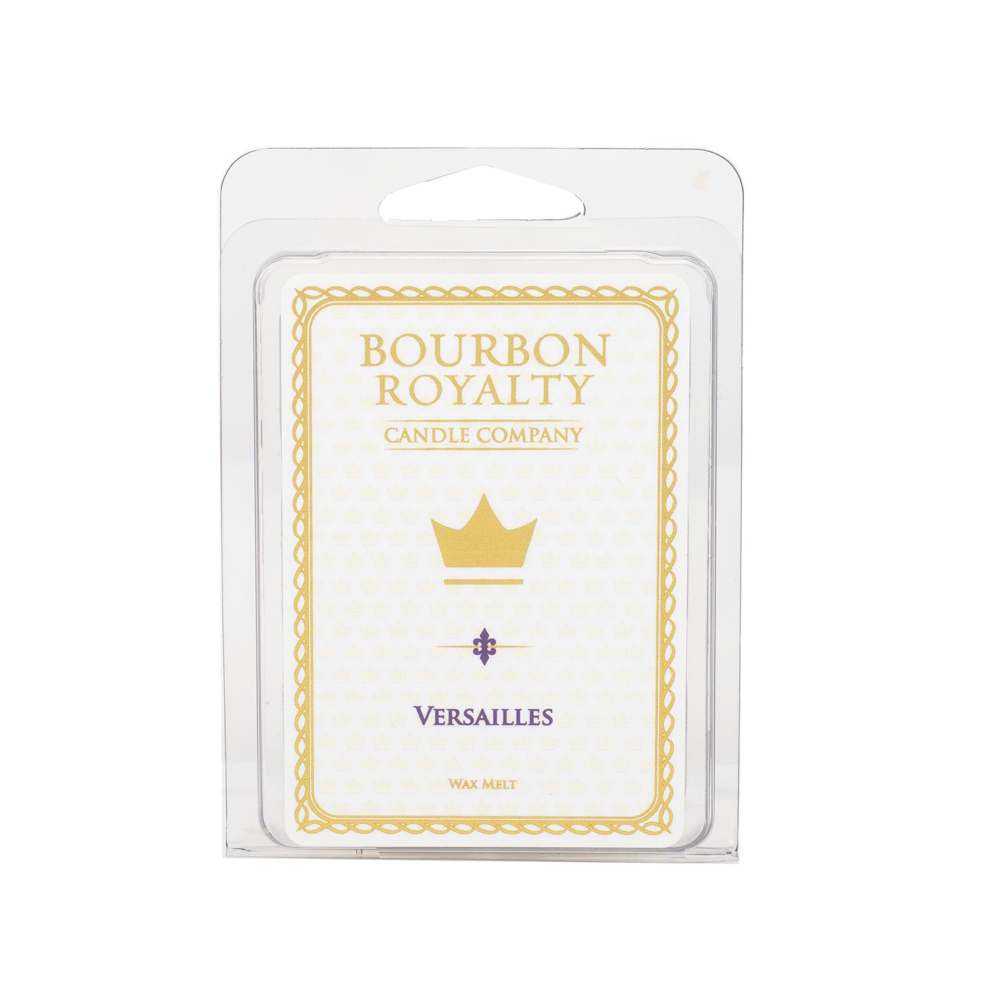 Bourbon Royalty Versailles wax cubes packaging offers premium gift-ready fragrance.