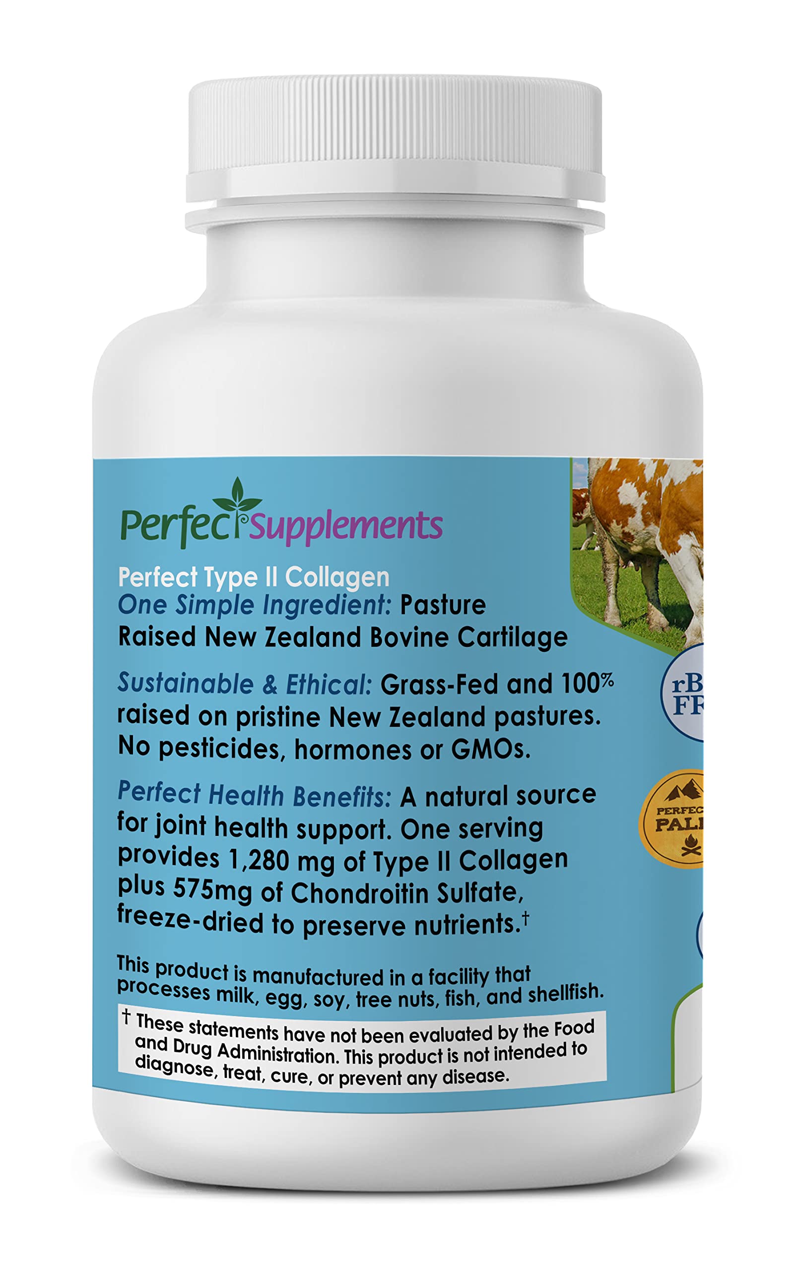 Grass-fed, pasture-raised bovine cartilage source