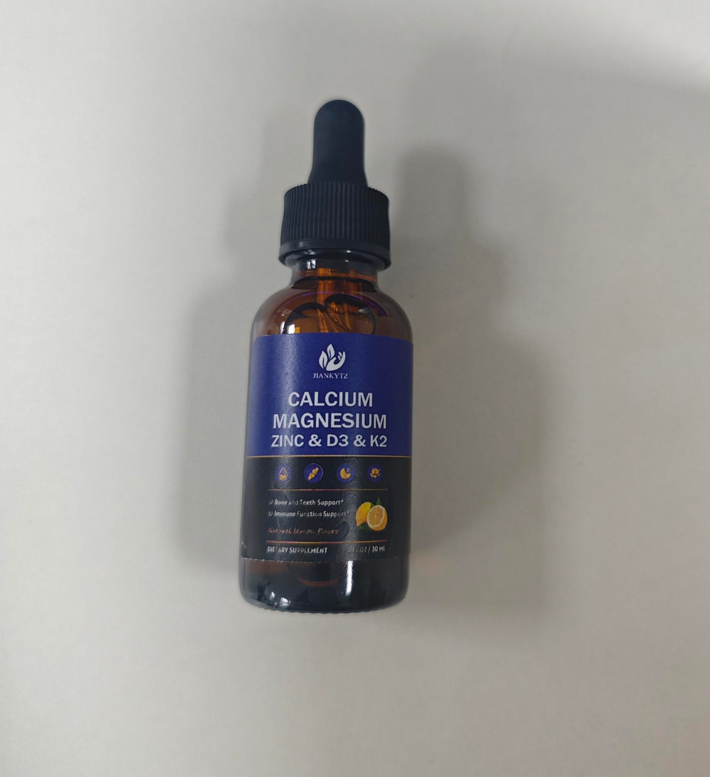 Box and bottle packaging for calcium magnesium zinc liquid drops