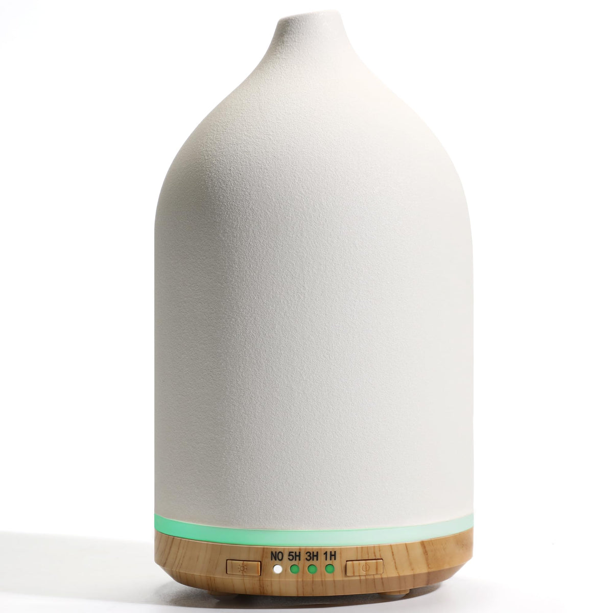 BOXING 250ML Esseantial oil diffuser in white ceramic with 7-color night light