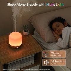 Mist emitted from BOXING 300ML diffuser in a cozy room