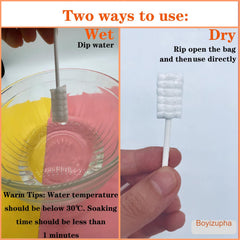Individually vacuum-wrapped baby toothbrush with storage container