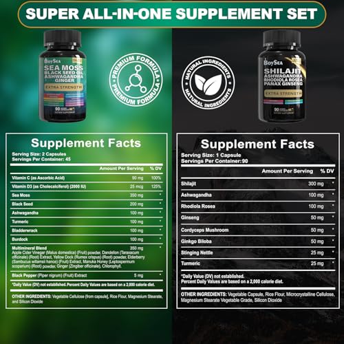 Boysea Shilajit capsules closeup highlights an energizing formula for daily use.