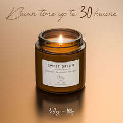 Sweet Dream lavender geranium patchouli candle