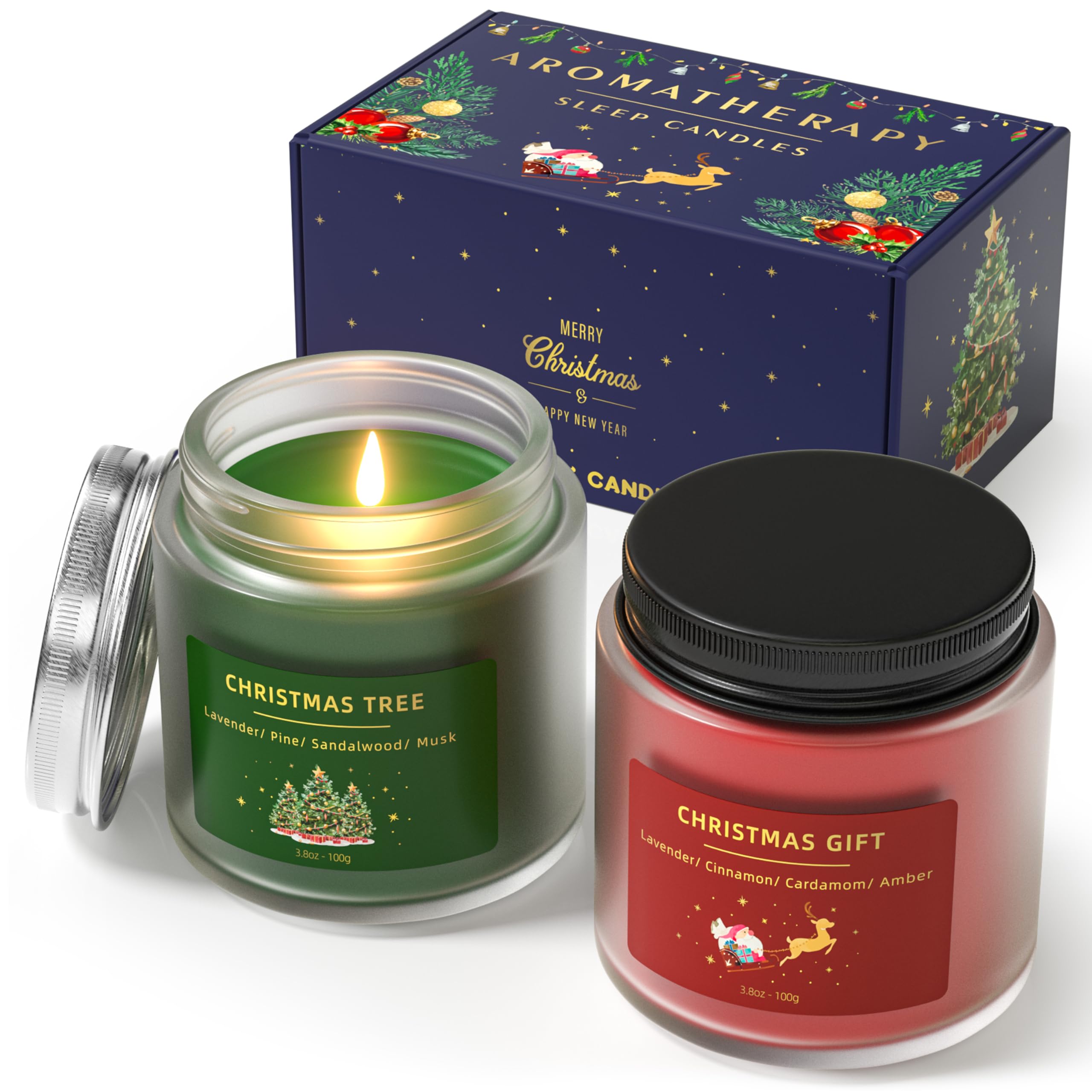 BOYUJK Christmas candle set in festive packaging