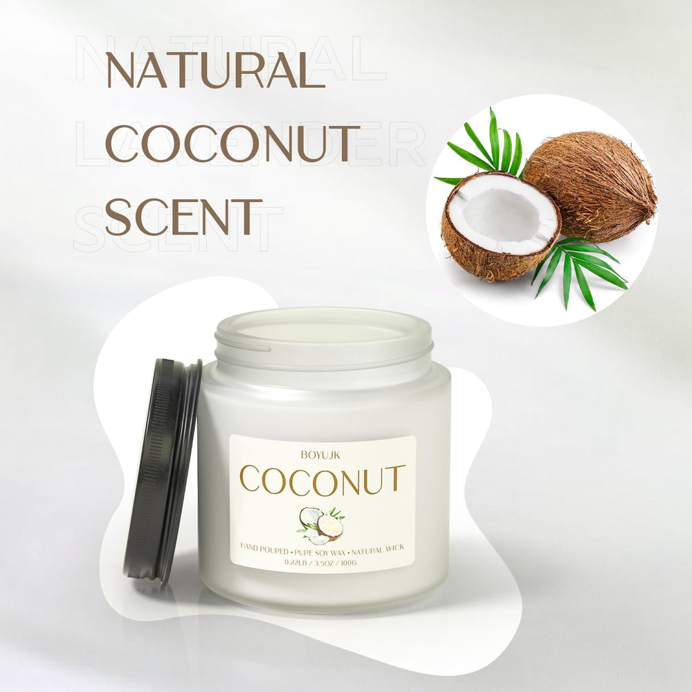 BOYUJK coconut scented candle for stress relief and sleep