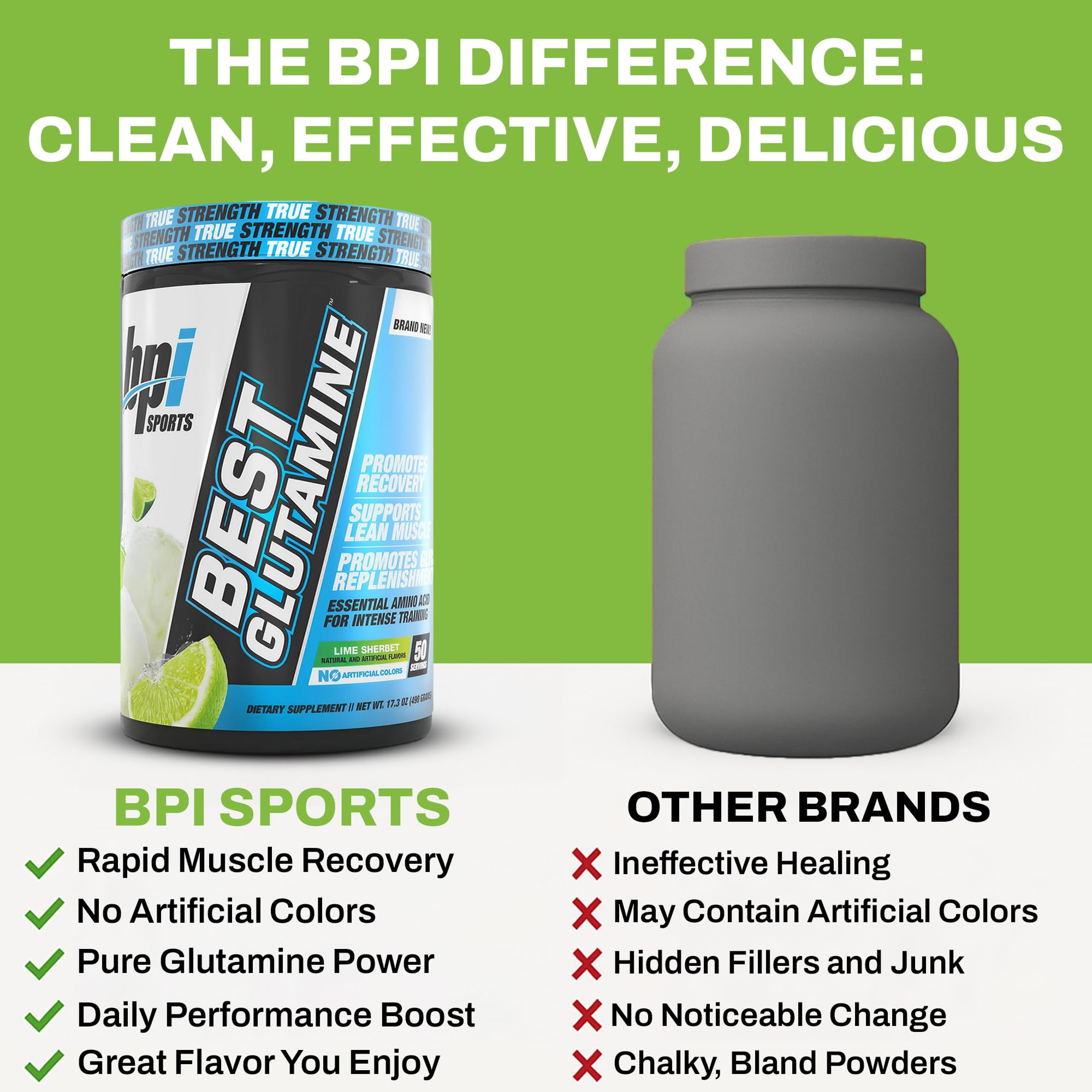 Muscle recovery and immune support features on the package