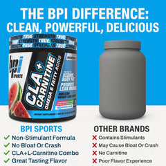 Ingredients panel for BPI Sports CLA+Carnitine formula
