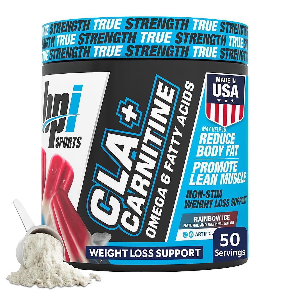 BPI Sports CLA+Carnitine Rainbow Ice bottle front