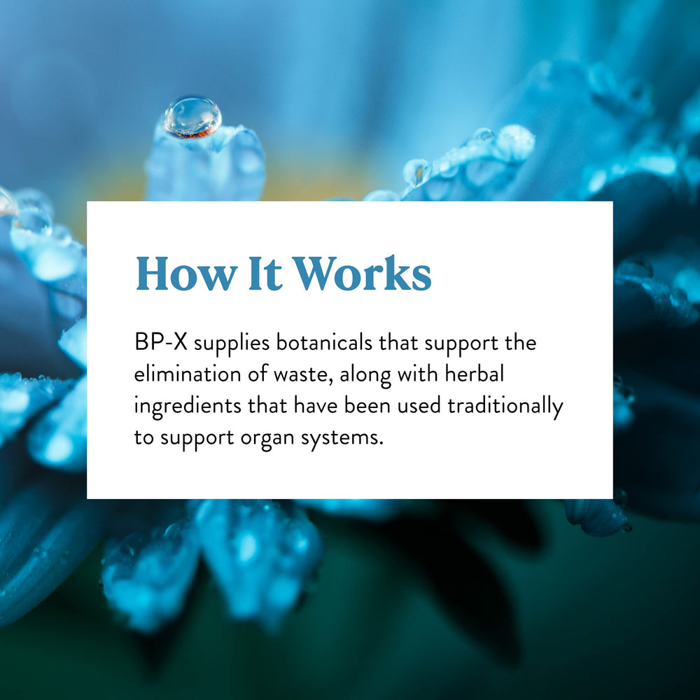 BP-X ingredients including burdock root and pau d’arco