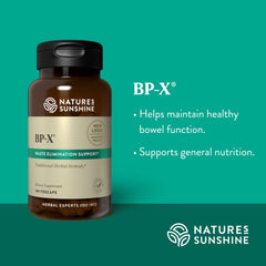 BP-X bottle highlighting liver health support