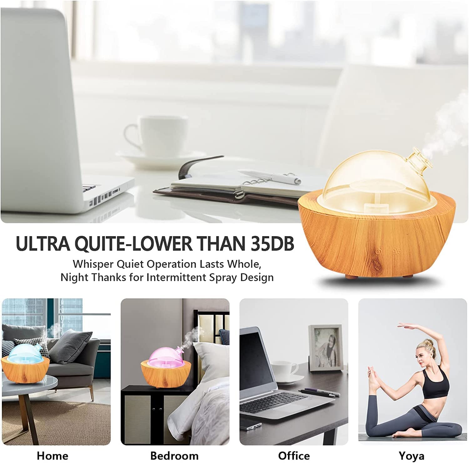 BPA-free ultrasonic oil diffuser