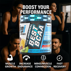 Graphic highlighting 5 g BCAAs per scoop