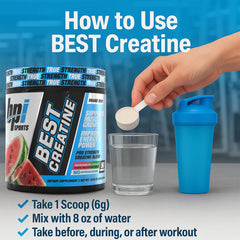 No bloating claim for Best Creatine packaging