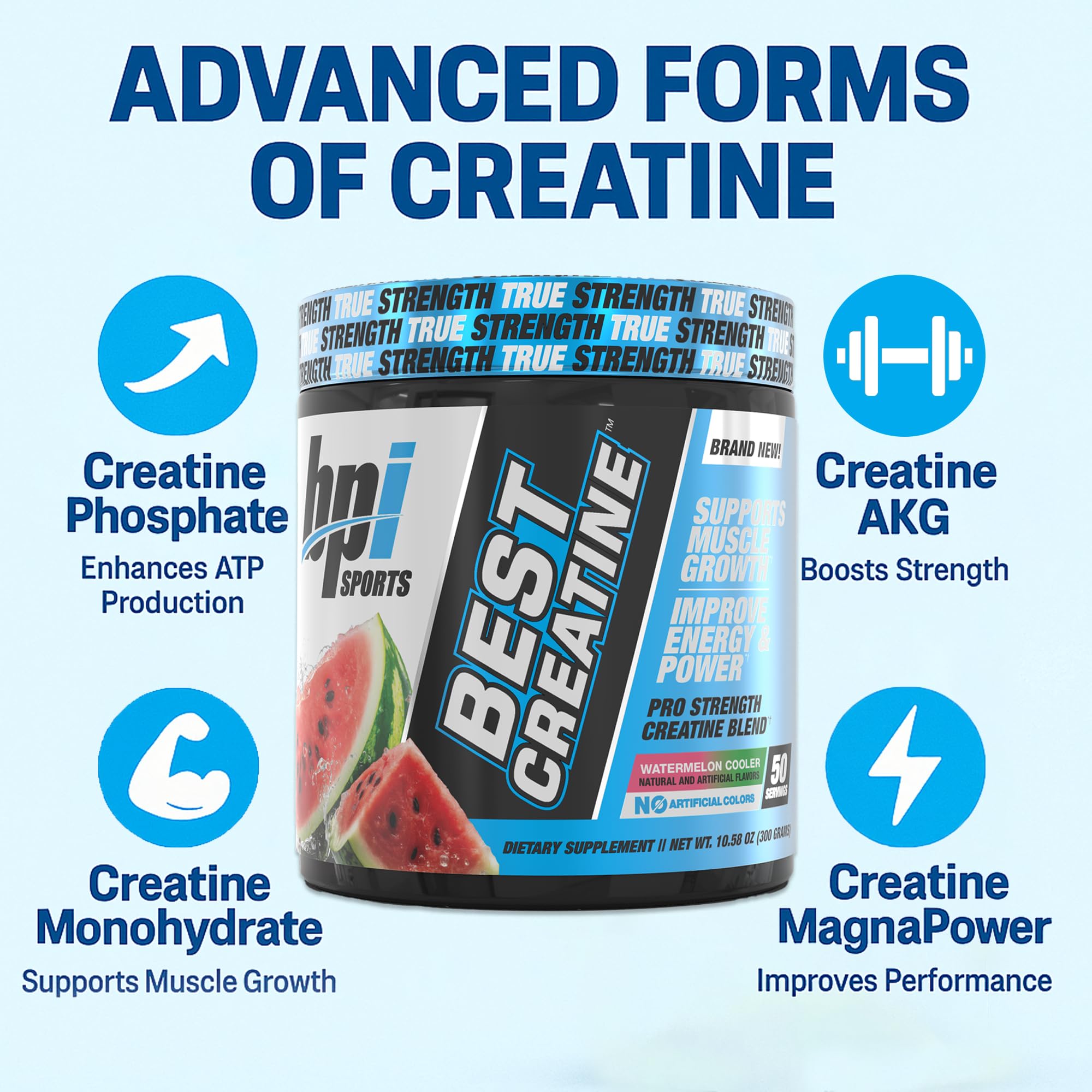 Nutrition label for BPI Best Creatine