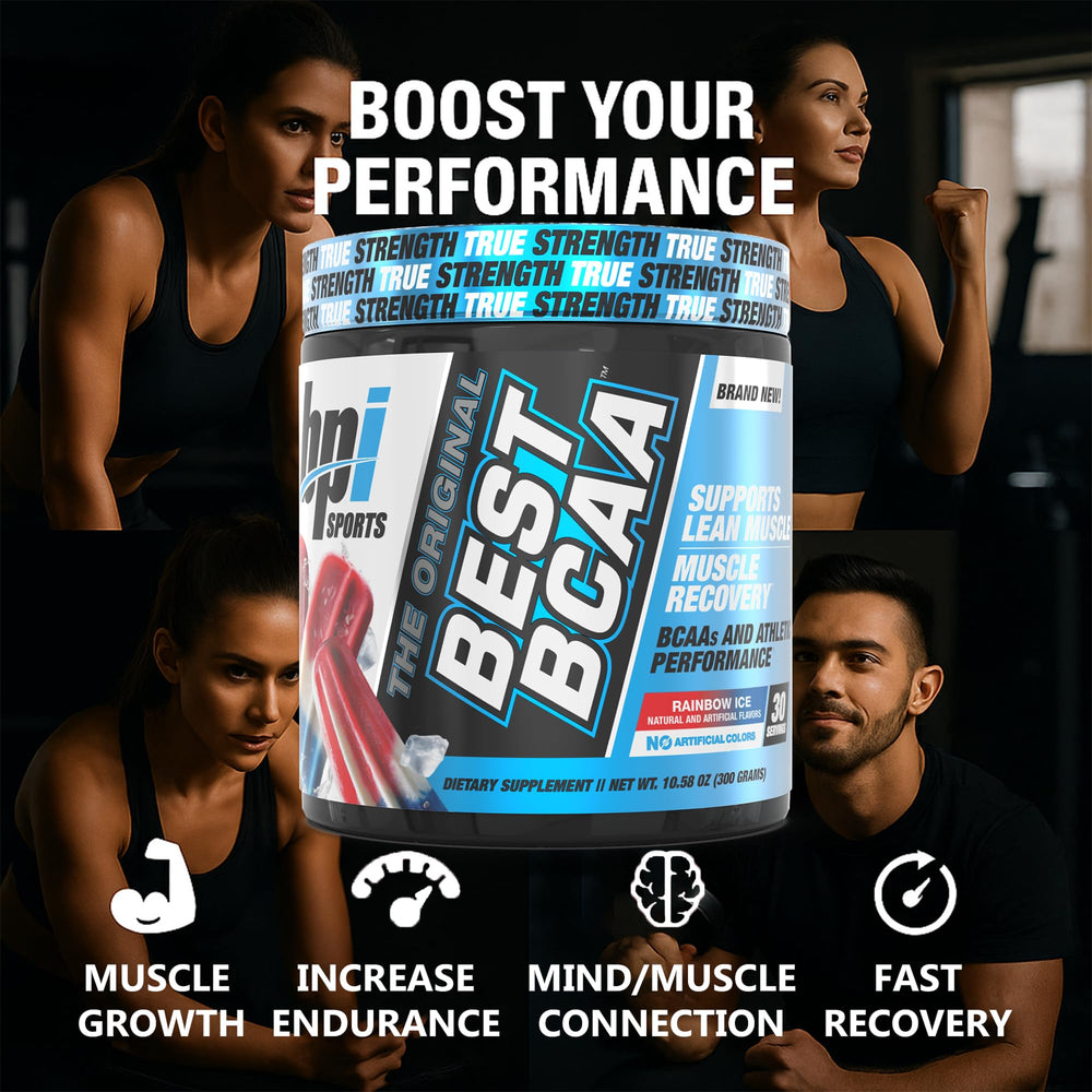 BPI Sports Best BCAA Powder – Rainbow Ice, 30 Servings | Muscle Recove ...