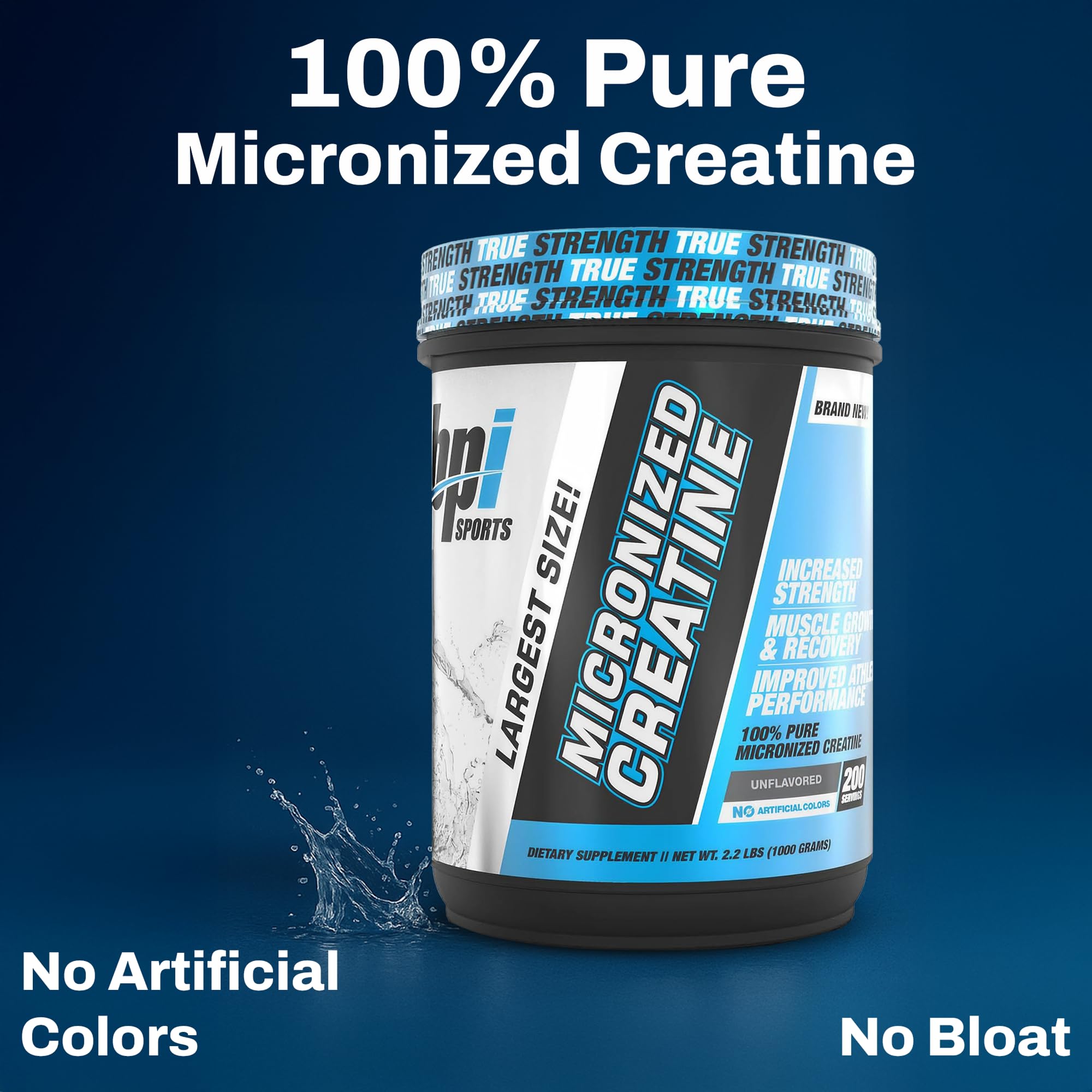 Scoop of BPI Sports Micronized Creatine Monohydrate powder