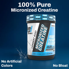 Scoop of BPI Sports Micronized Creatine Monohydrate powder