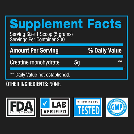 Creatine monohydrate powder dissolving in a glass