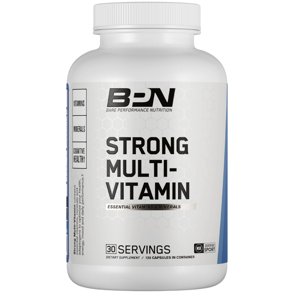 BARE PERFORMANCE NUTRITION BPN Strong Multi-Vitamin bottle label