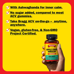 Calm and energy support with ashwagandha and ACV capsules