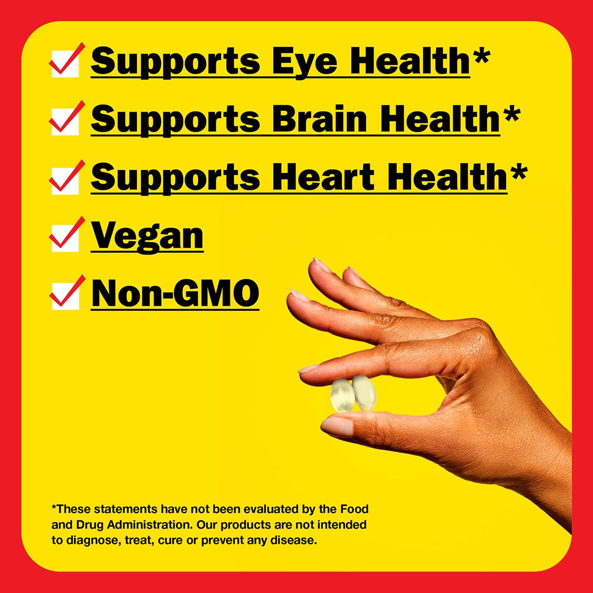Graphic representing brain and eye health benefits of DHA and EPA