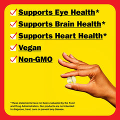 Graphic representing brain and eye health benefits of DHA and EPA