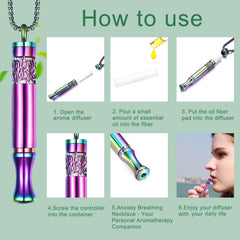Braille Breathe cue on pendant