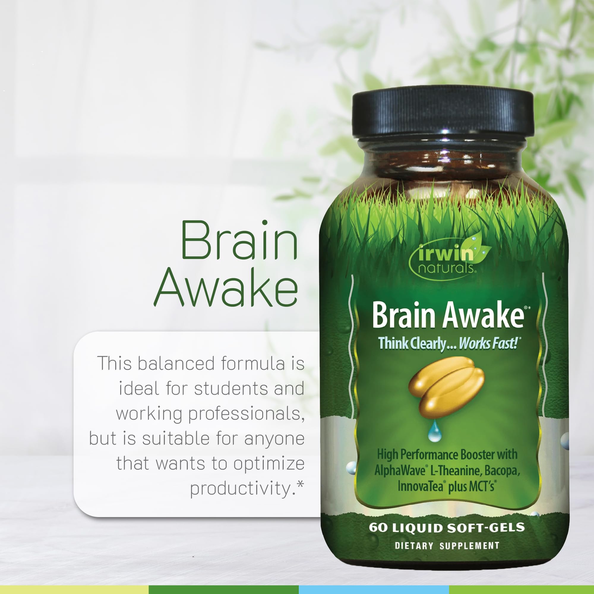 Brain Awake ingredients overview graphic