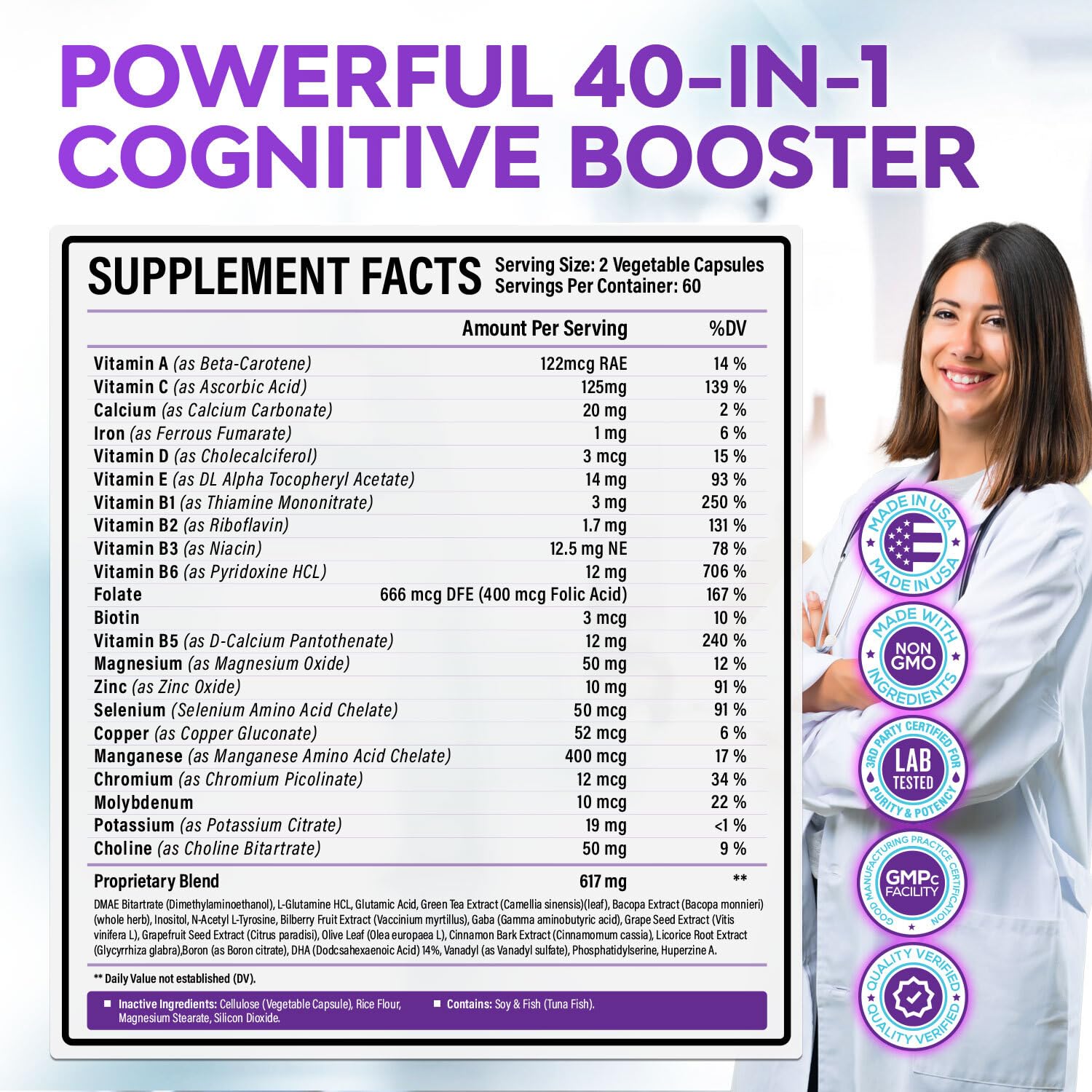Bacopa Monnieri and DMAE imagery for brain health