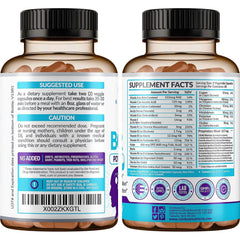GMP seal and third-party testing icons on the packaging