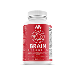 Brain Goddess supplement bottle with label