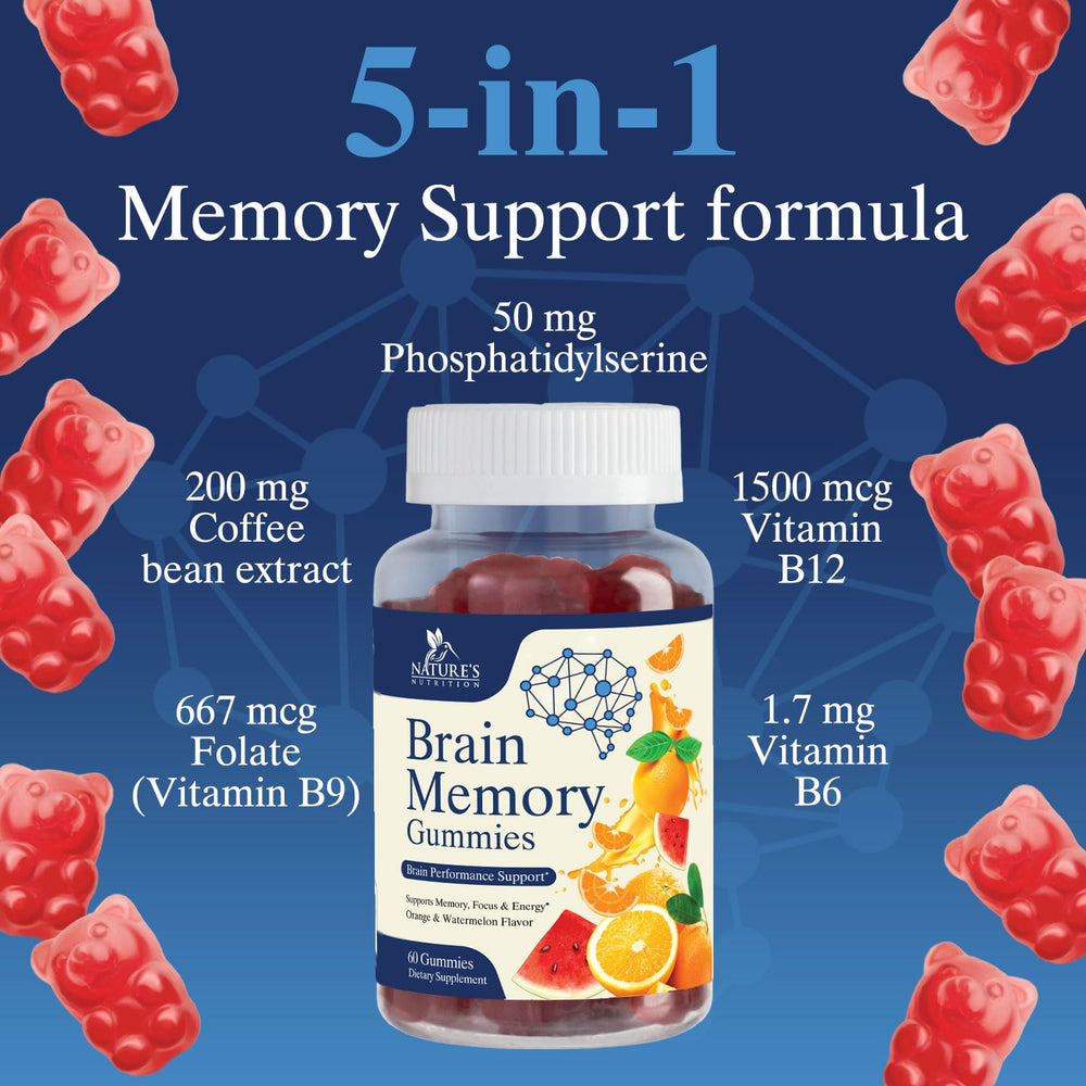 Lifestyle scene with Brain Gummies on a modern workspace