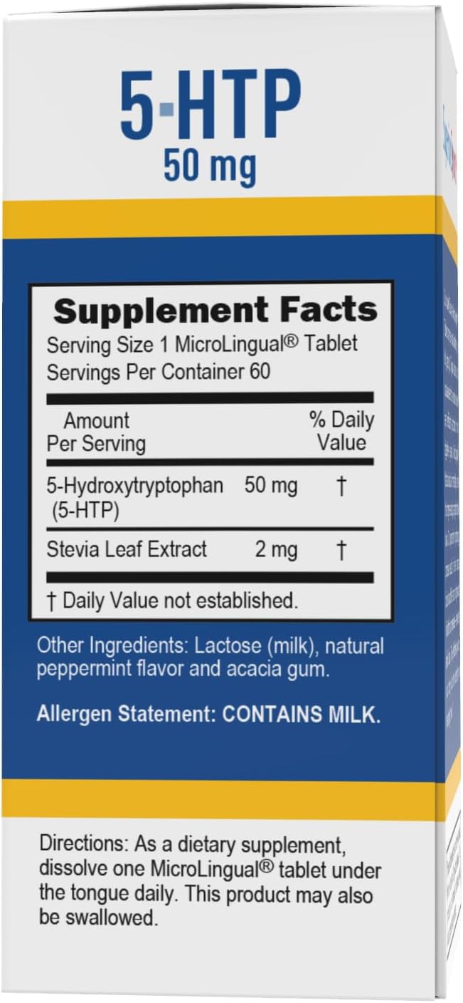 Brain health concept with 5-HTP supplement