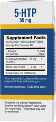 Brain health concept with 5-HTP supplement