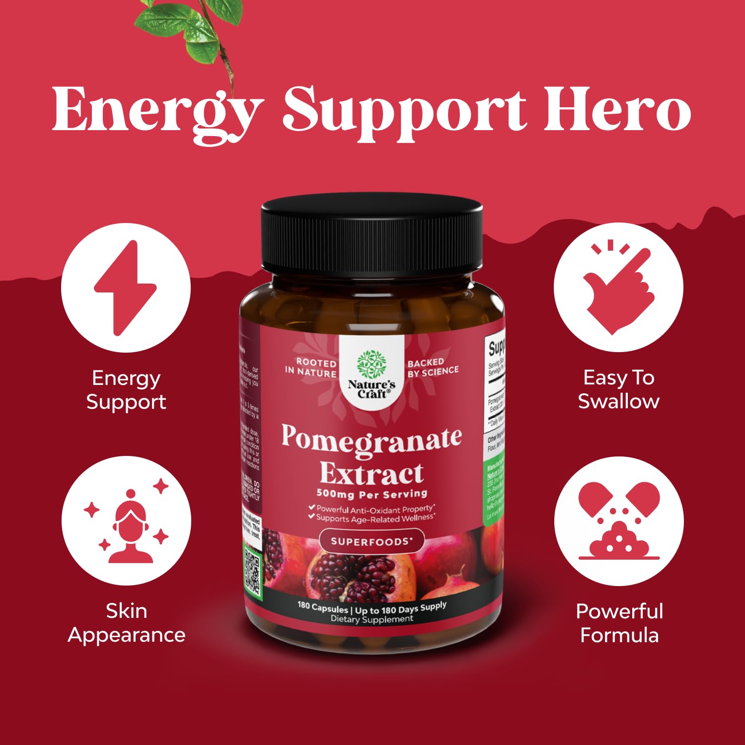 Brain health boost with pomegranate supplement