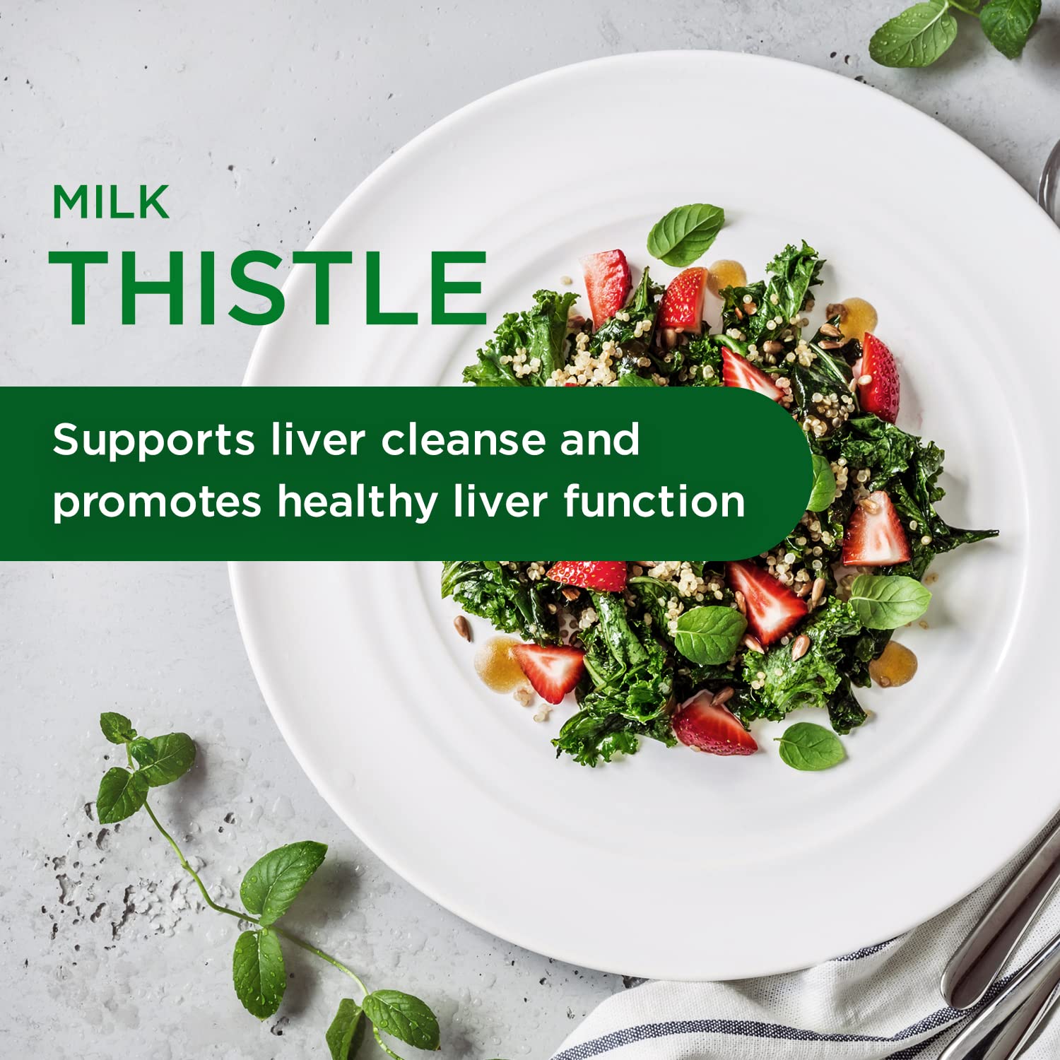 Milk thistle brain health support
