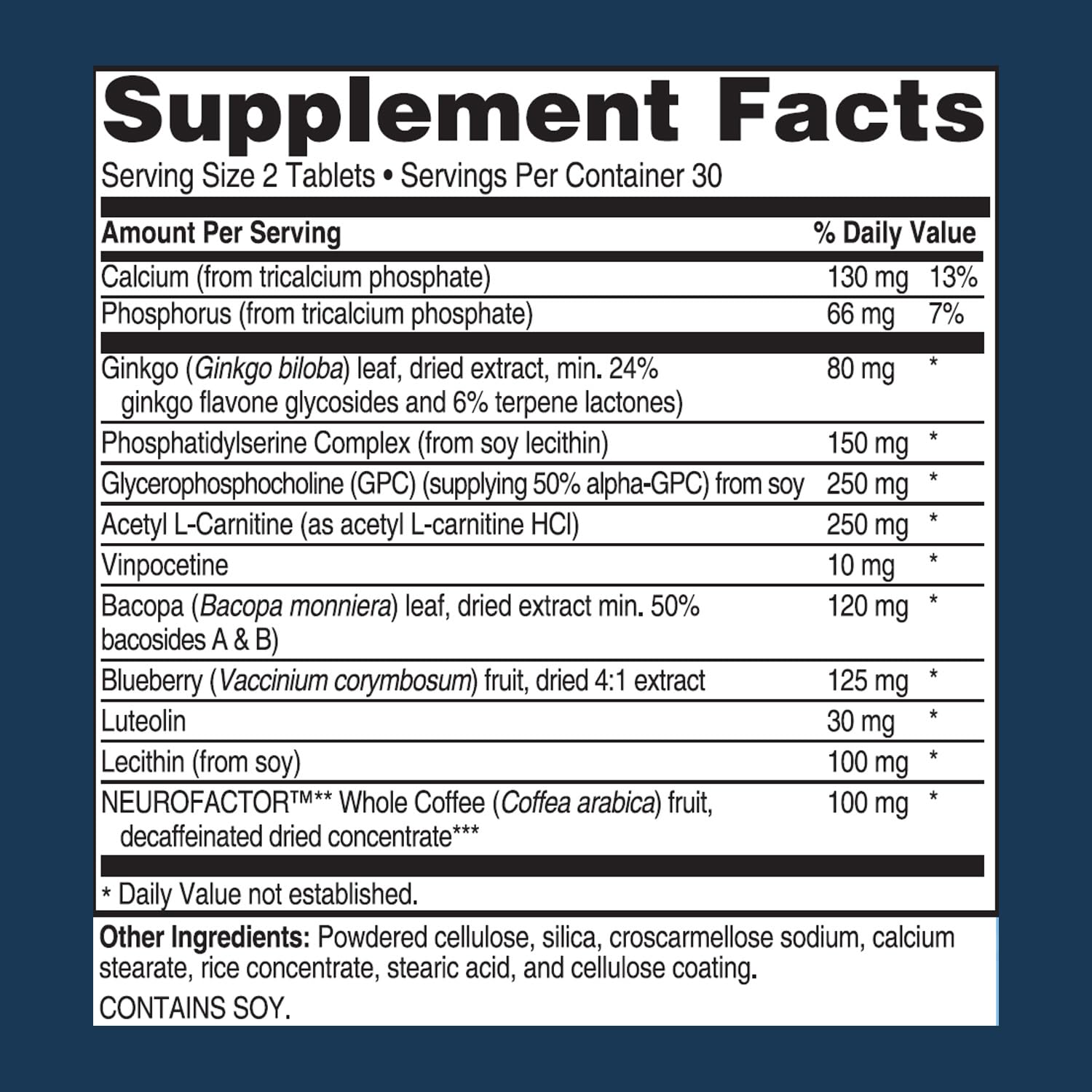 Illustration of brain health and memory support ingredients