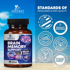 Capsules of Brain Memory Supplement Pills