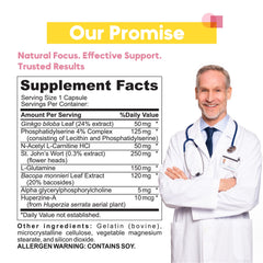 Brain Neuro Matrix capsules with Ginkgo Biloba and Huperzine A