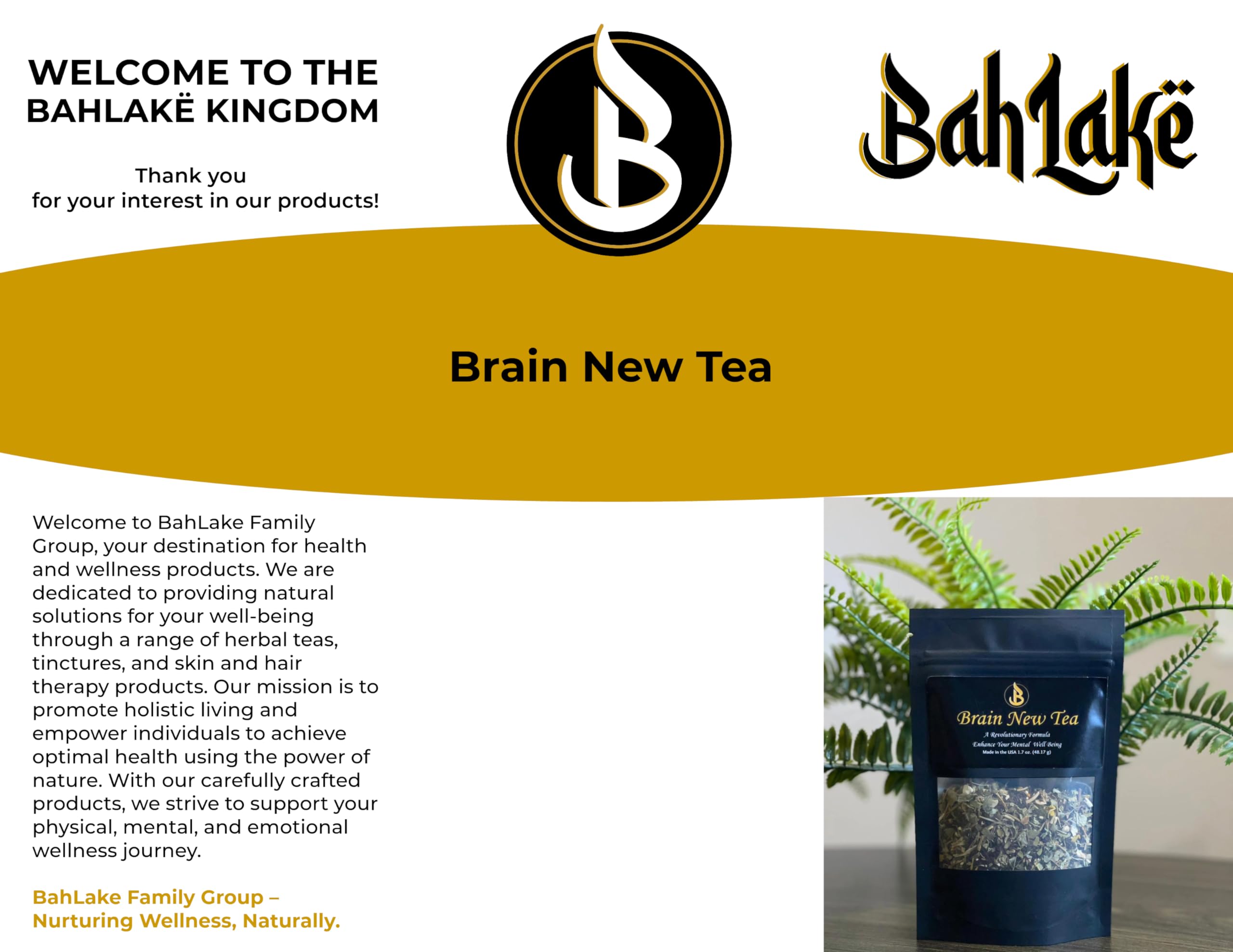 Brain New Tea ingredients including Ginkgo Biloba, Bacopa Monnieri, Gotu Kola and Rhodiola