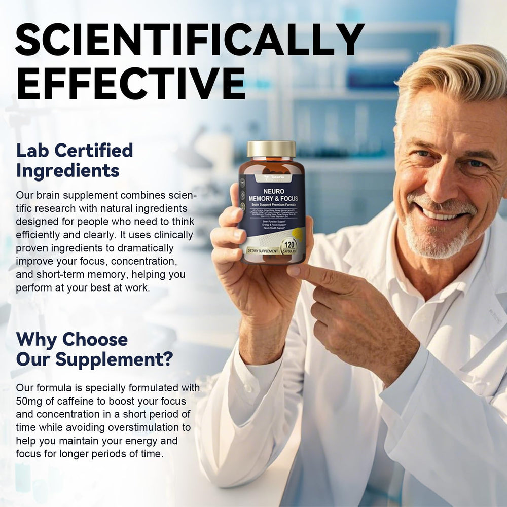 L-Tyrosine and Bacopa Monnieri ingredients close-up